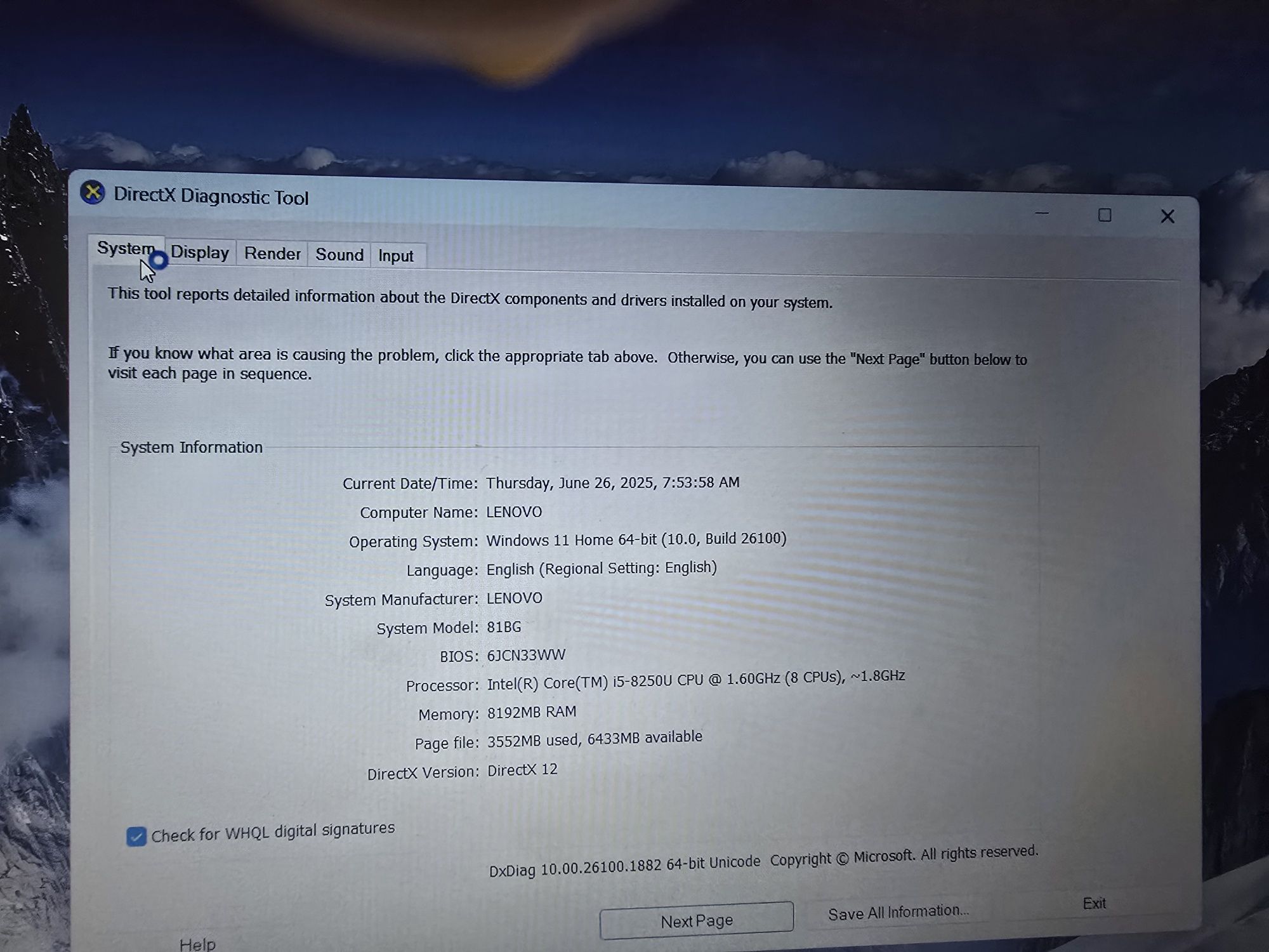 Lenovo Ideapad 320-15IKB