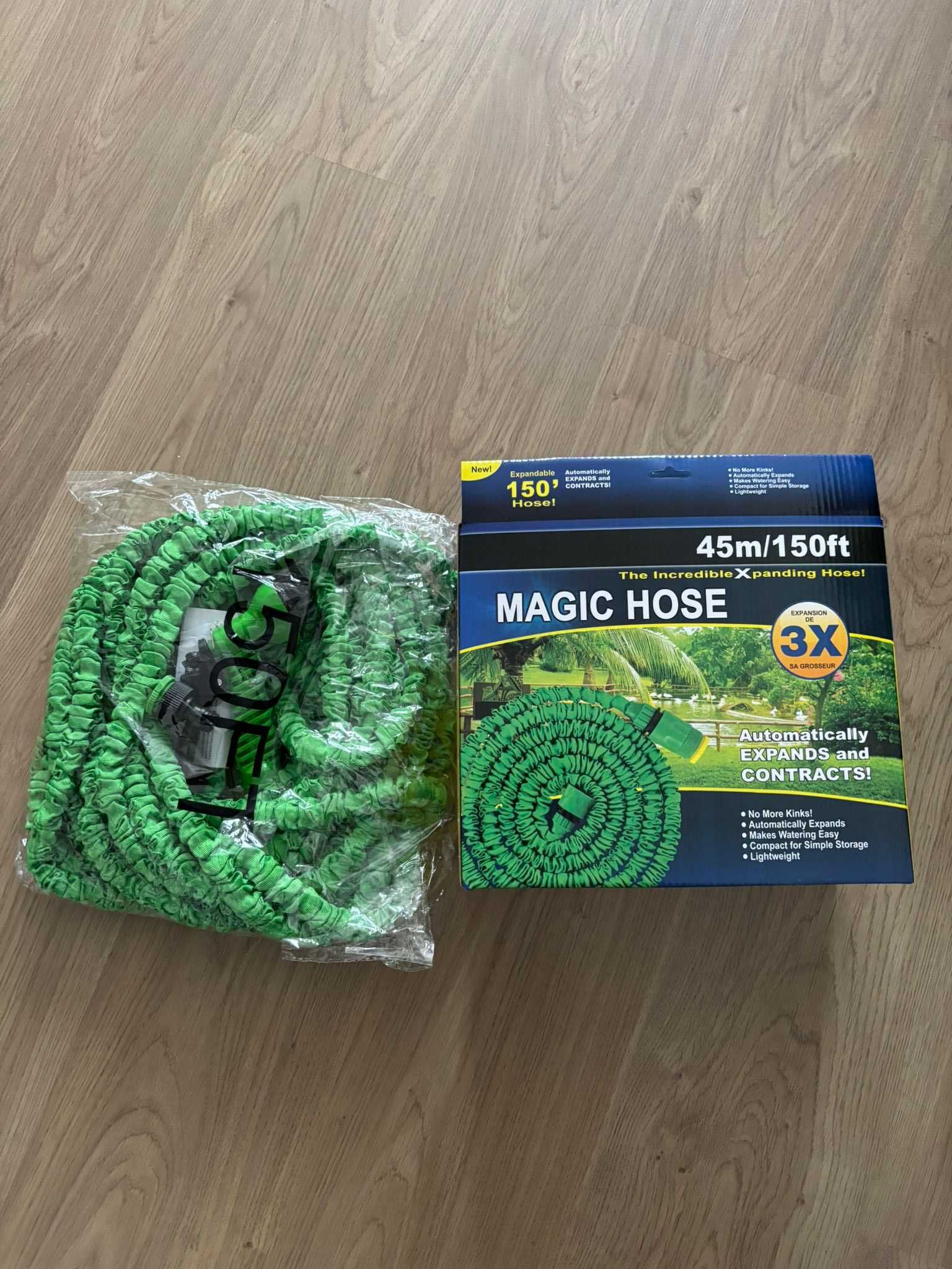 Furtun de udat gradina extensibil, 7 functii, cu Pistol de udat, 60 m