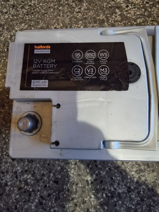 Акумулатор halfords agm 95ah 850a (en)