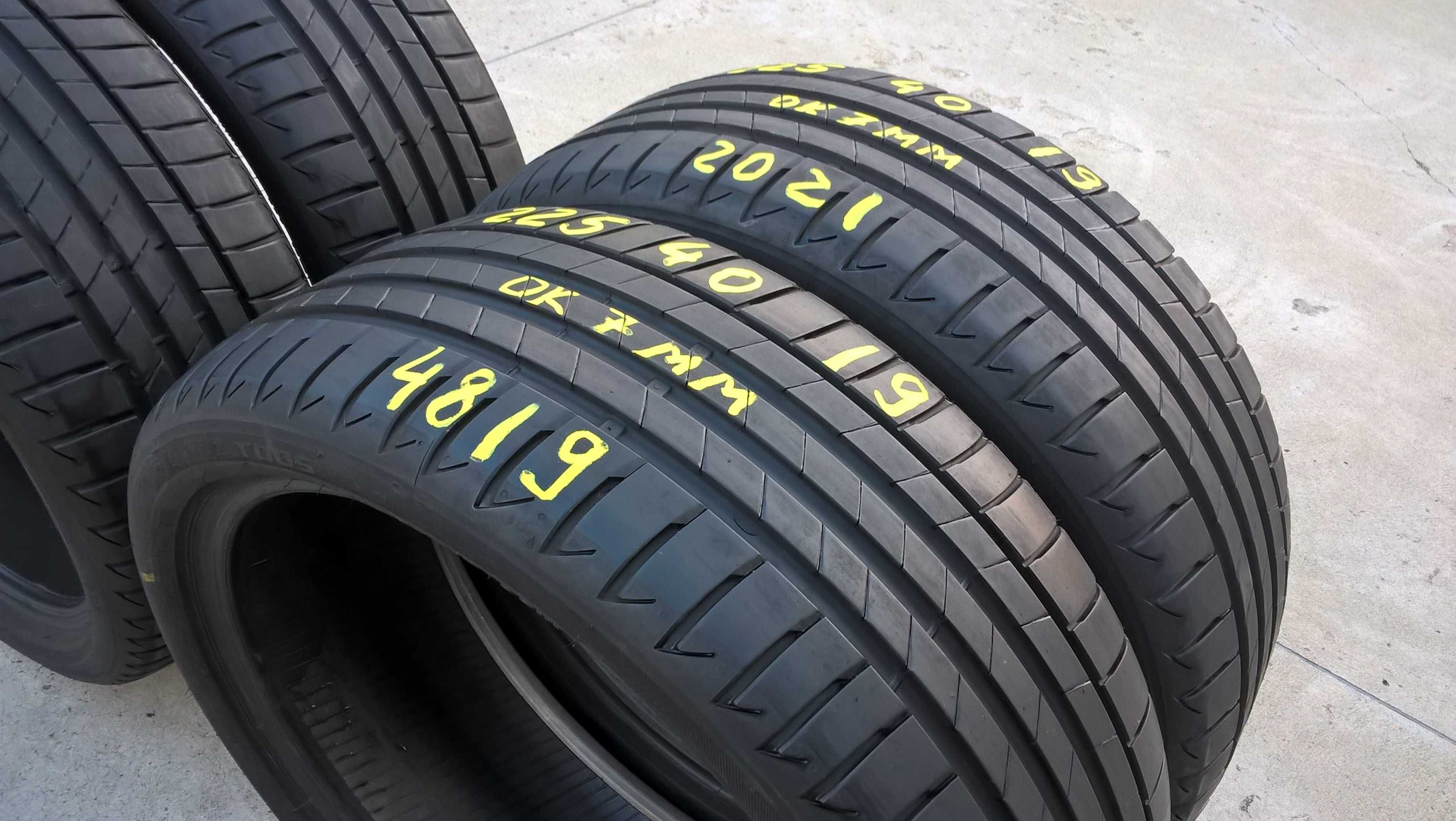 Set 4 anvelope vara 225 40 19 bridgestone turanza T005 cu 7 mm 2020