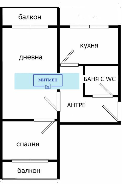 Продавам 3ст. Апартамент Дружба 1