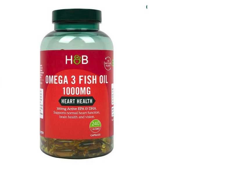 Добавка омега 3 на Holland & Barrett Omega 3  1000мг 240капсули