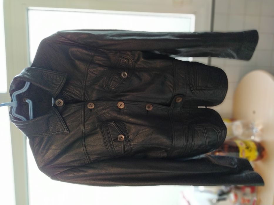 Неупотребявано дамско яке от естествена кожа (телешки бокс)