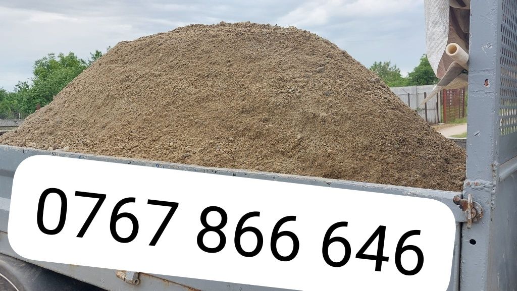 Transport nisip, balast, pietriş, pământ și moloz