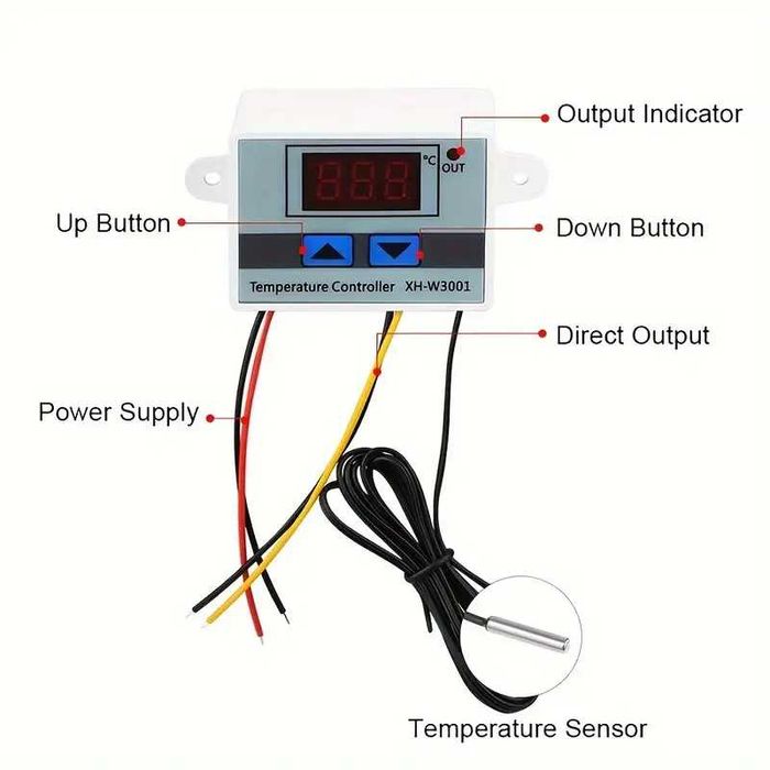 Termostat control temperatura cu display LCD