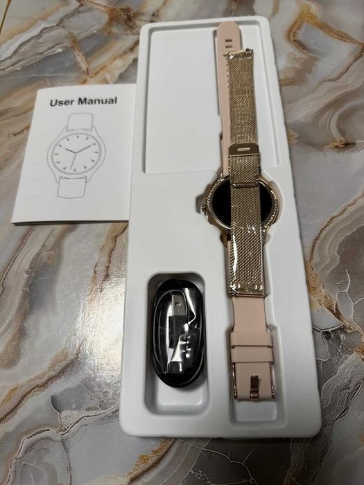 Brenth Смарт часовник за жени с функция за обаждане, IP68, iOS/Android