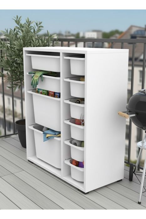 Мултифункционален Шкаф за съхранение със 10 кошници