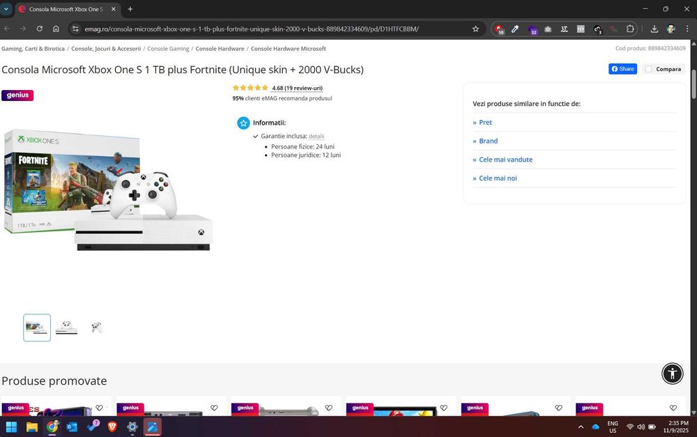 Microsoft Xbox One S 1 TB