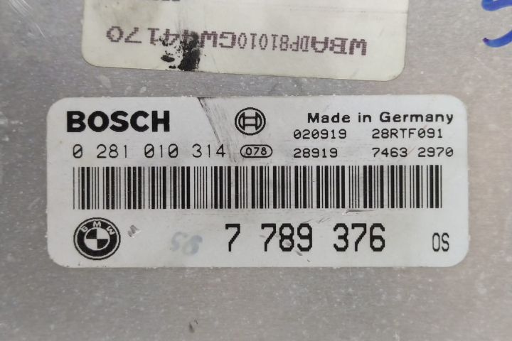 ECU Calculator Motor Bosch 0281010314 / 7789376 BMW Seria 5 E39 (face
