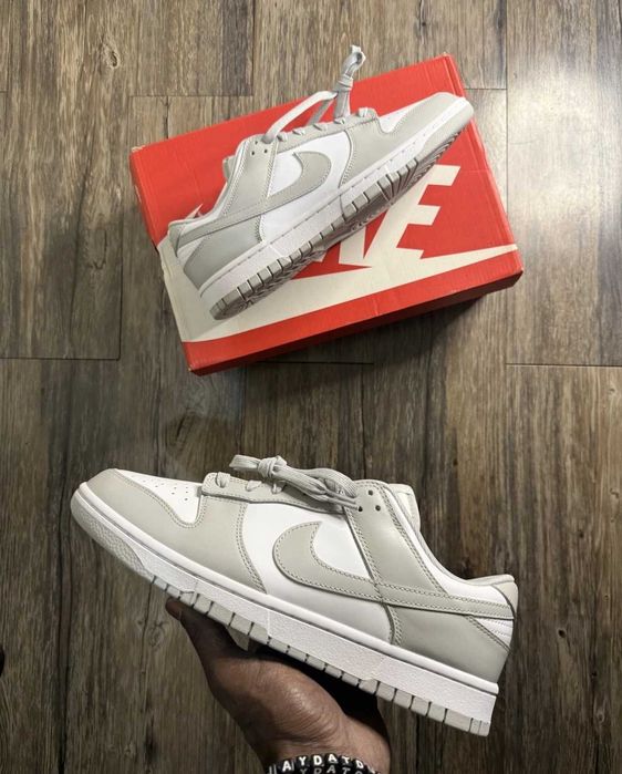 Adidasi Nike Air Dunk Grey Fog Low -Premium