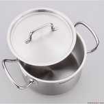 Oala din inox cu capac, capacitate 15 litri 36x17 cm, Korkmaz