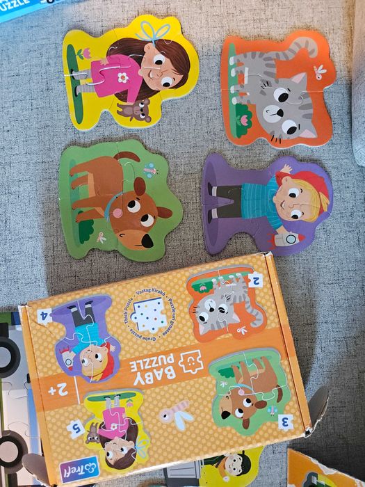 Vand lot 6 puzzle-uri bebe, TREFL si Noriel, 80 Ron