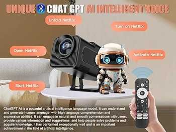 Alwtniet Projector 4K Officially Netflix cu A si android 13