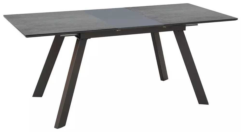 Masă extensibilă XXXLutz cu cadru din metal si blat MDF cu Sticlă