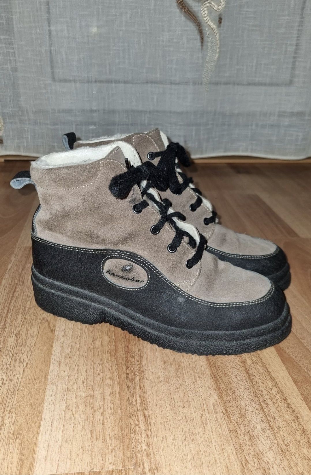 Pantofi lux / Ghete Kandahar Oslo Brown, Elveția, Piele, Lână - 36