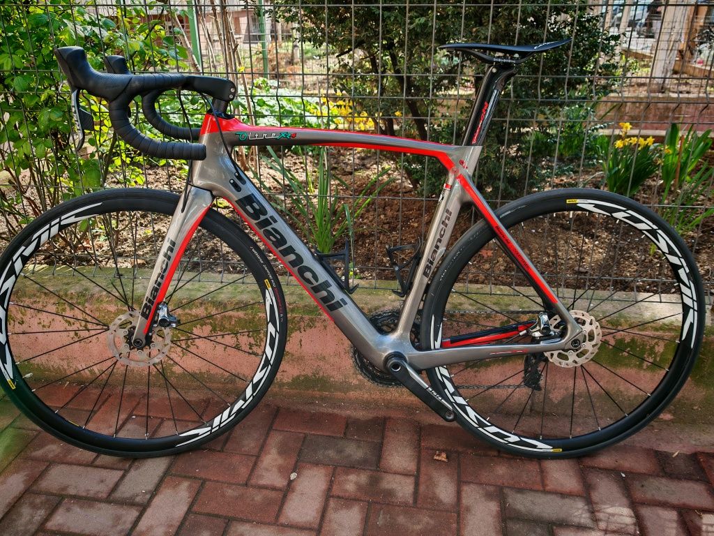 Bicicleta cursiera carbon disc Bianchi Oltre XR4 Sram Red AXS size55 L