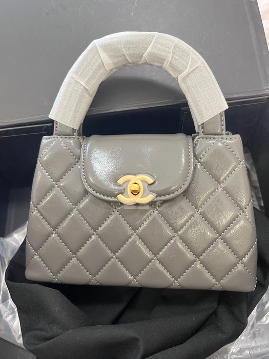 Сива чанта chanel