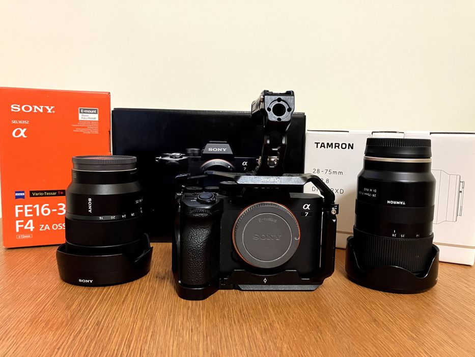 Sony a7IV video pack+ Sony FE16-35mmf4 + Tamron 28-75mm 2.8 Di III RXD