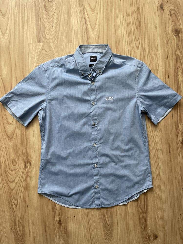 HUGO BOSS / мъжка риза къс ръкав М