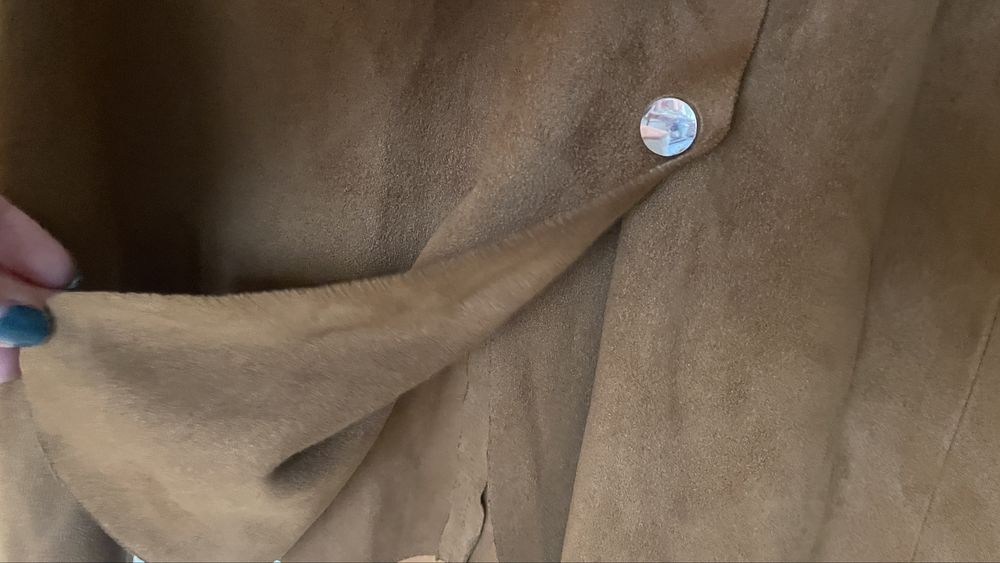 Есенна велурена пола