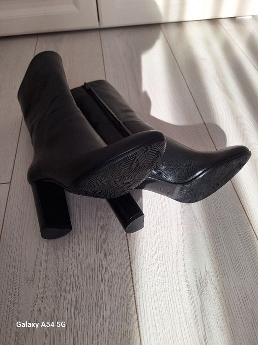 Cizme musette, piele, noi, masura 40