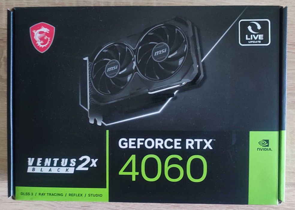 Видео карта  MSI GeForce RTX 4060 VENTUS 2X BLACK 8G OC