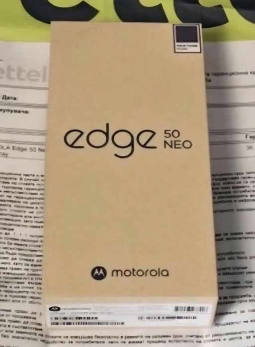 ^^^КАТО НОВ 256GB Motorola Edge 50 neo Гаранция Yettel 2027 Grasaille