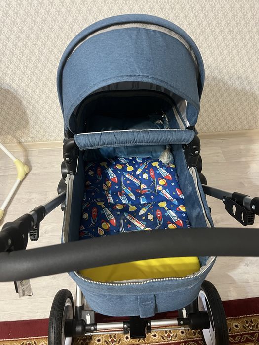 Коляска Belecoo синий цвет идеальный подарок для мальчиков