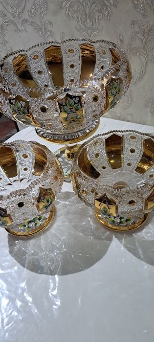 Чехословакия оргинал богема хрусталь вазы