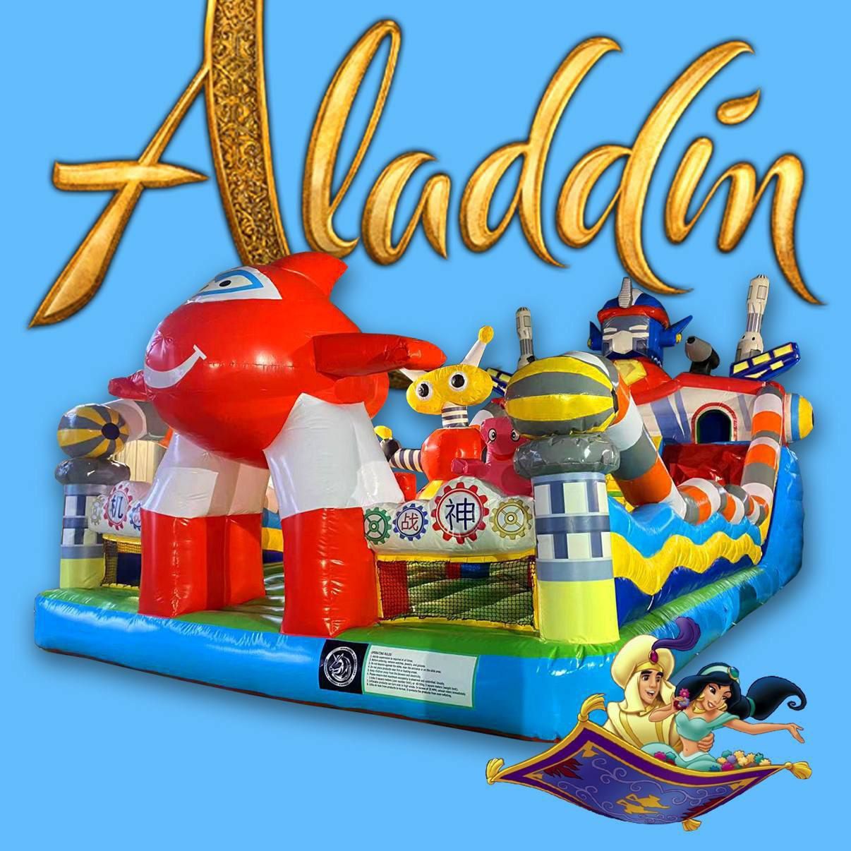Aladdin batutlari 6 xil razmer 6 xil koʻrinishdagi batutlar mavjud