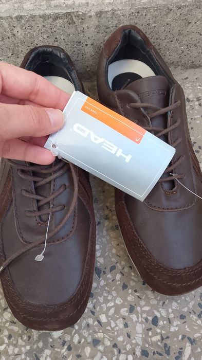 Нови мъжки маратонки Head от естествена кожа 41 номер/ 27см стелка