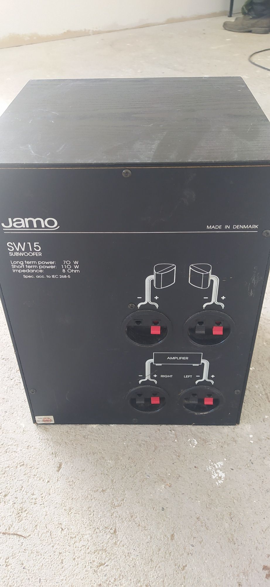 Буфер Jamo SW 15