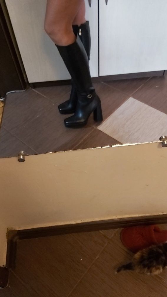 Дамски ботуши изкуствена кожа