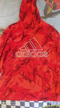 Суитшър Adidas, камуфлаж, червен цвят