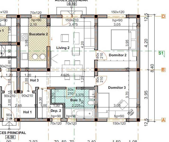 Apartament 3 Camere cu Gradina - Nou!