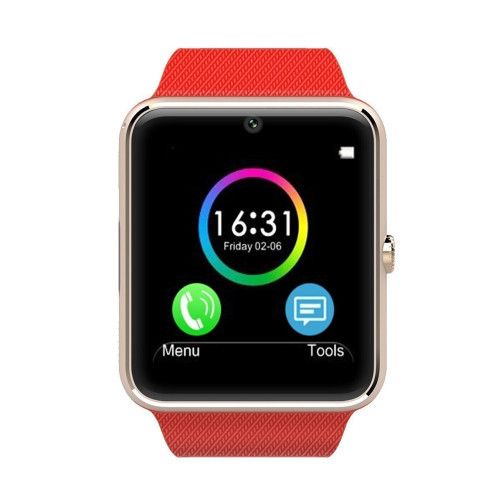 Ceas Smartwatch cu Telefon iUni GT08, Bluetooth, 1.3 MP, Red