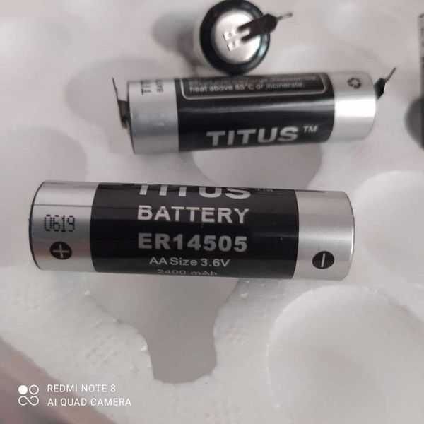 Литиевые батареи 3.6V для счётчиков, газа, воды и приборов.