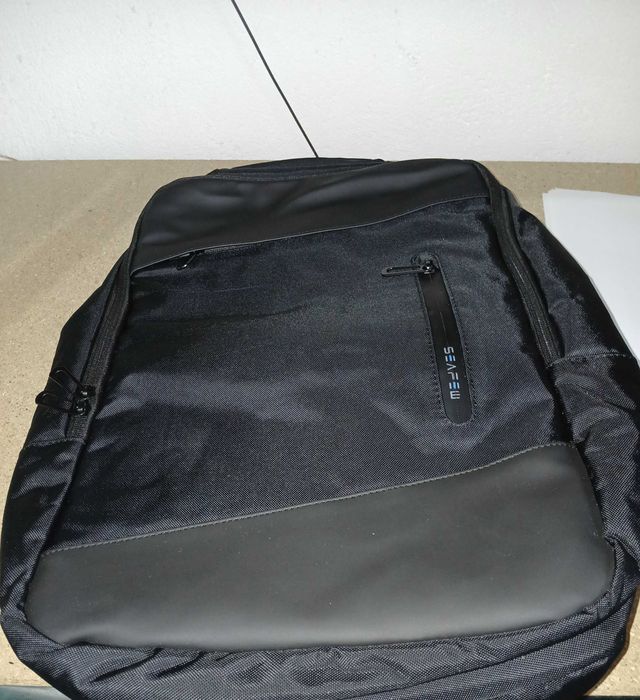 Rucsac laptop cu bretea troler, capacitate mare, negru