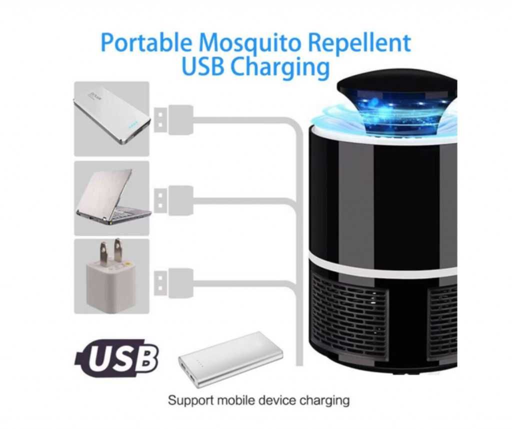 LED лампа против комари с USB захранване