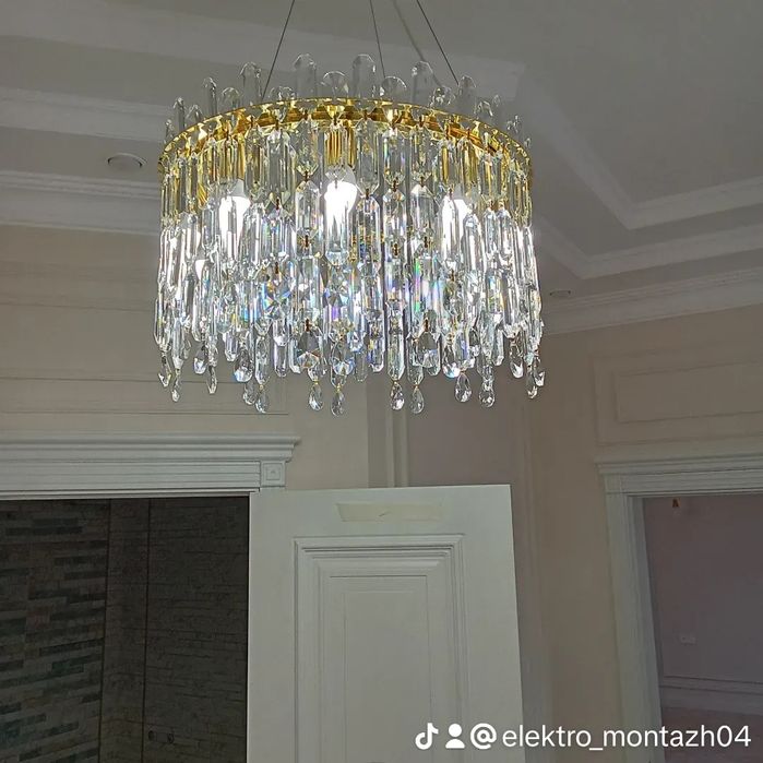 Услуги электрика, , установка люстра монтаж 24/7