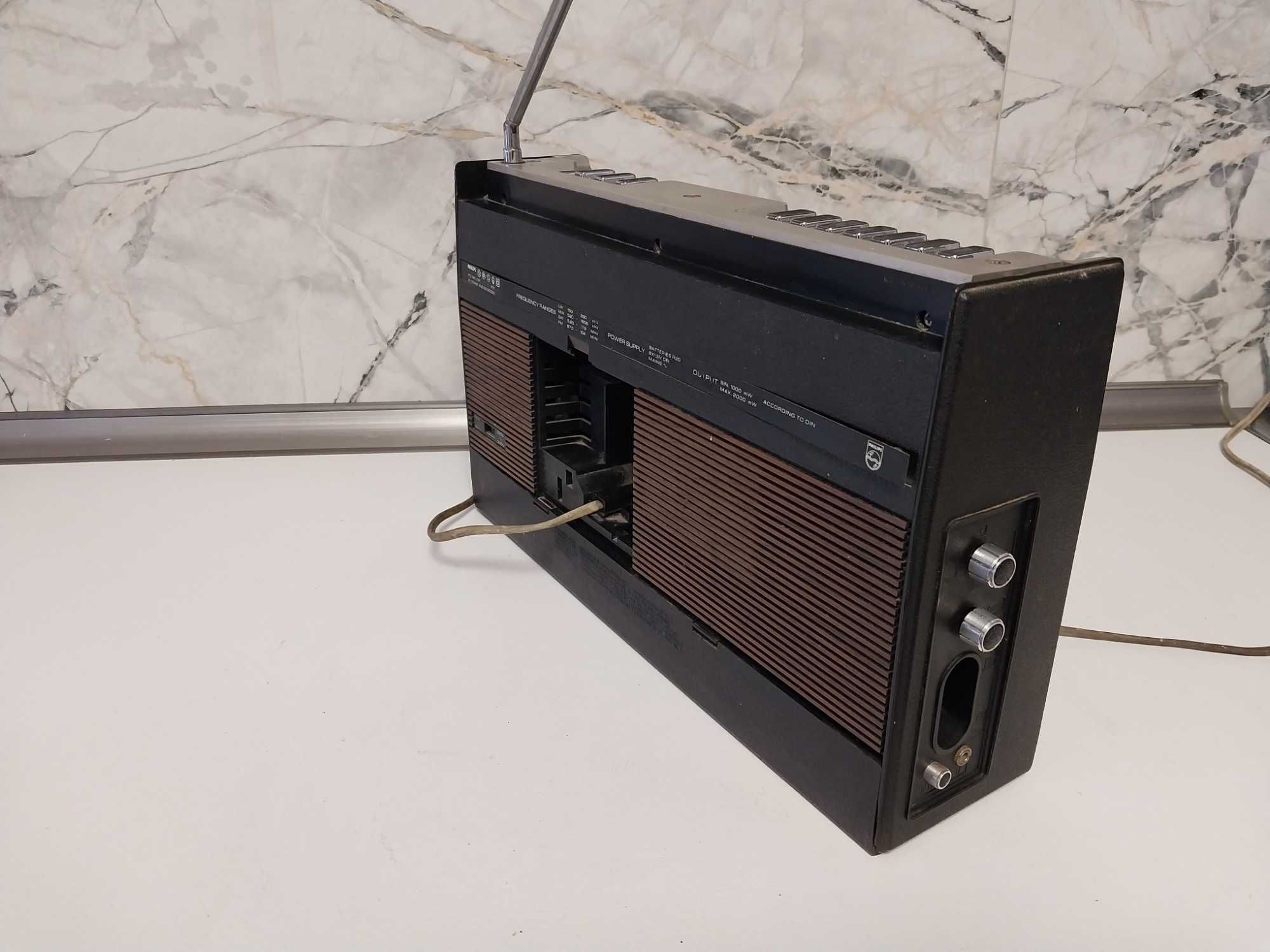 Radiocasetofon vintage Philips RR522 DEFECT
