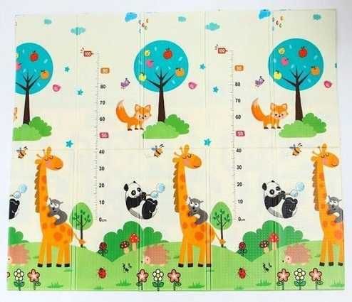 Детско килимче за игра 180x200x1 см + Калъф, Двустранна термо постелка