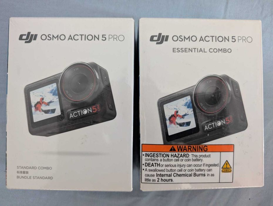 Camera video sport DJI Osmo Action 5 Pro,  Esential sau Standard Combo