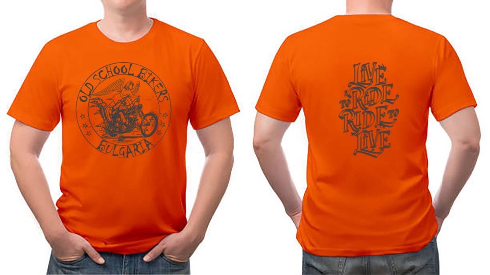 Тениски Old School Bikers / Live to Ride, Ride to Live - НОВИ!!!