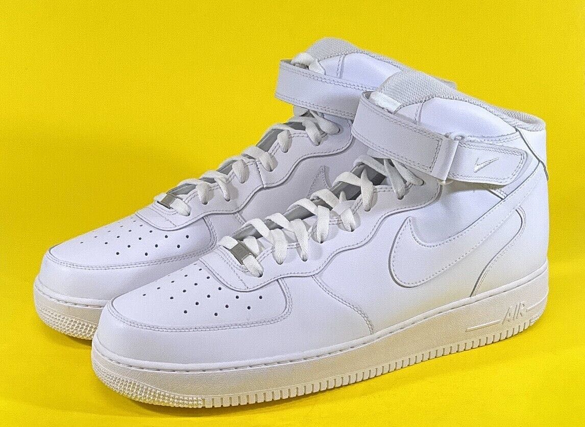 Nike Air Force 1 Mid Triple White Adidasi - PROMOTIE