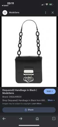Чанта Dsquared2 черна