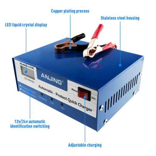 Автоматично smart зарядно за акумулатор 12V/24V 12A с импулсен ремонт