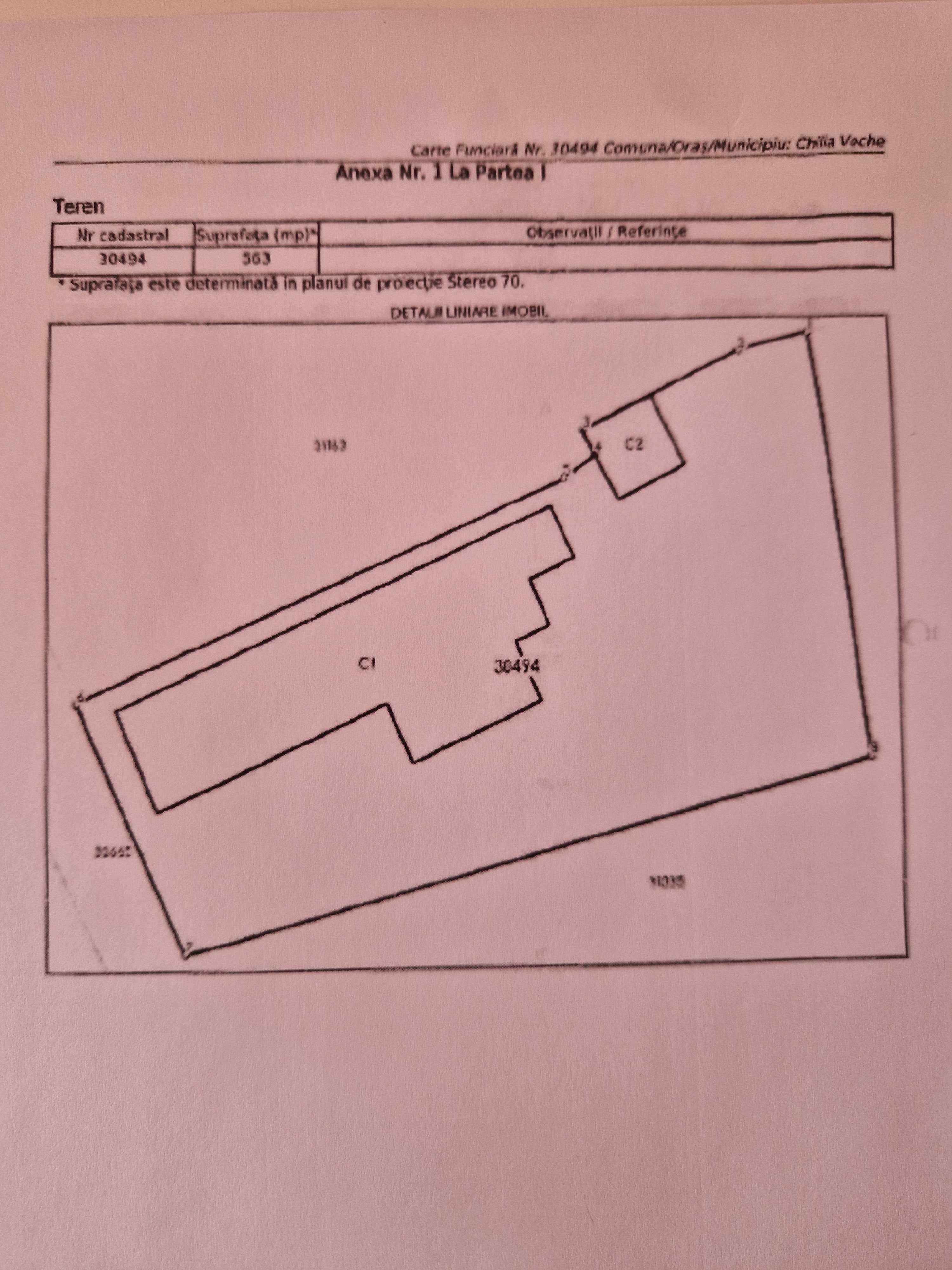 Pensiune la gri intravilan 2240 m2 (563 m2+1677 m2) acces auto DJ222N