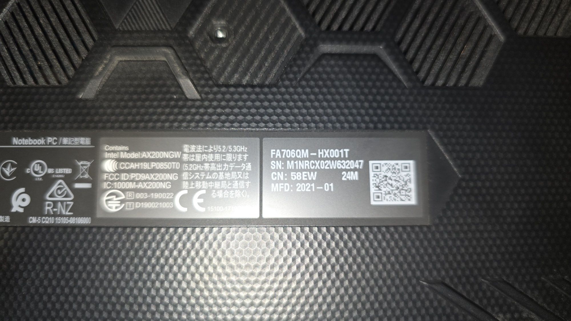 Asus TUF FA706QM - HX001T