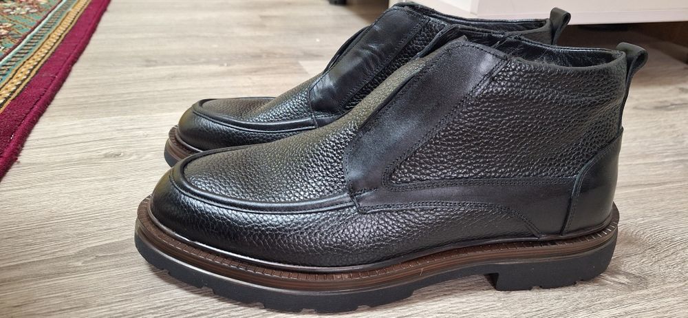 Мужские Сапоги-Натуральная Кожа,Турция